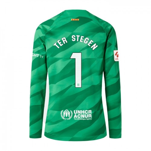 Dresovi FC Barcelona Ter Stegen 1 Golmanski Domaći 2023-24 - Dugim Rukavima Dresovi FC Barcelona Ter Stegen 1 Golmanski Domaći 2023-24 - Dugim Rukavima